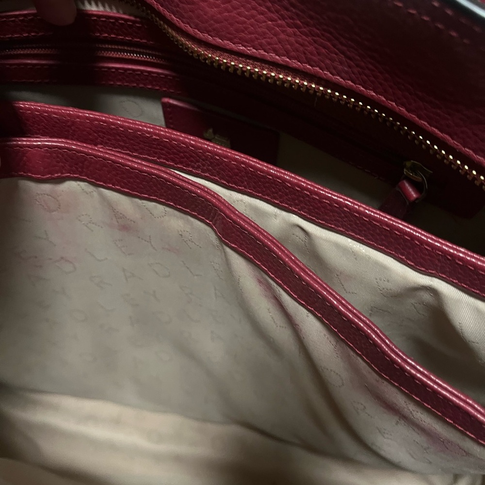 RADLEY LONDON Burgundy Leather Tote Bag - Picture 7 of 12